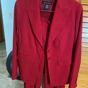 Victoria’s Secret Moda International Red Pantsuit.